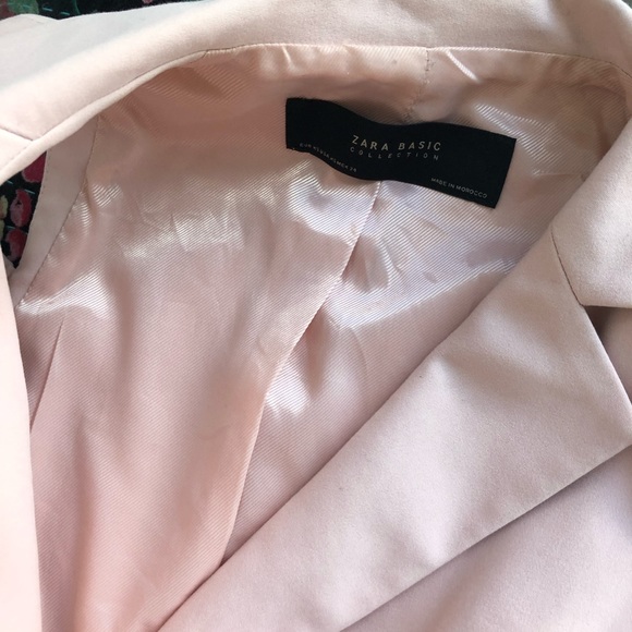 Zara Cold Shoulder Blazer With Faux Pearl Buttons - Picture 10 of 16